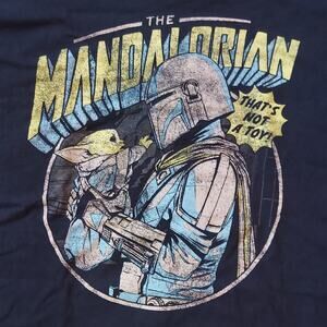 Star Wars Shirt Mens XL Mandalorian Grogu Baby Yoda Short Sleeve Tee